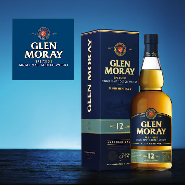 GLEN MORAY 12 YEARS OLD SINGLE MALT WHISKY 40%